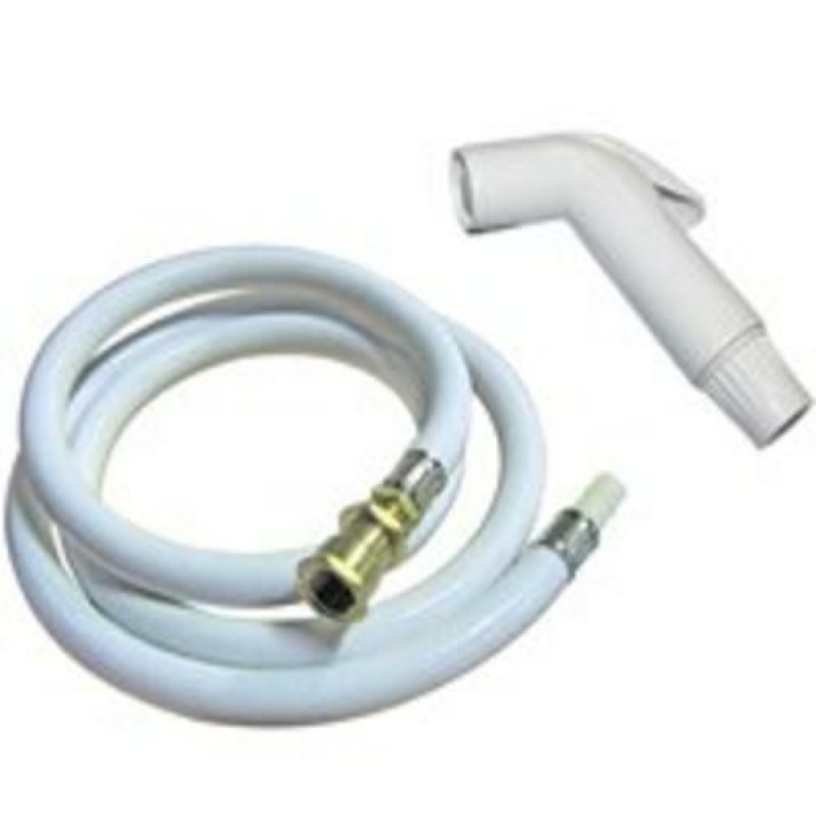 Valves * | Store Plumb Pak Pp815-8 Faucet Hose & Spray, White, 4'