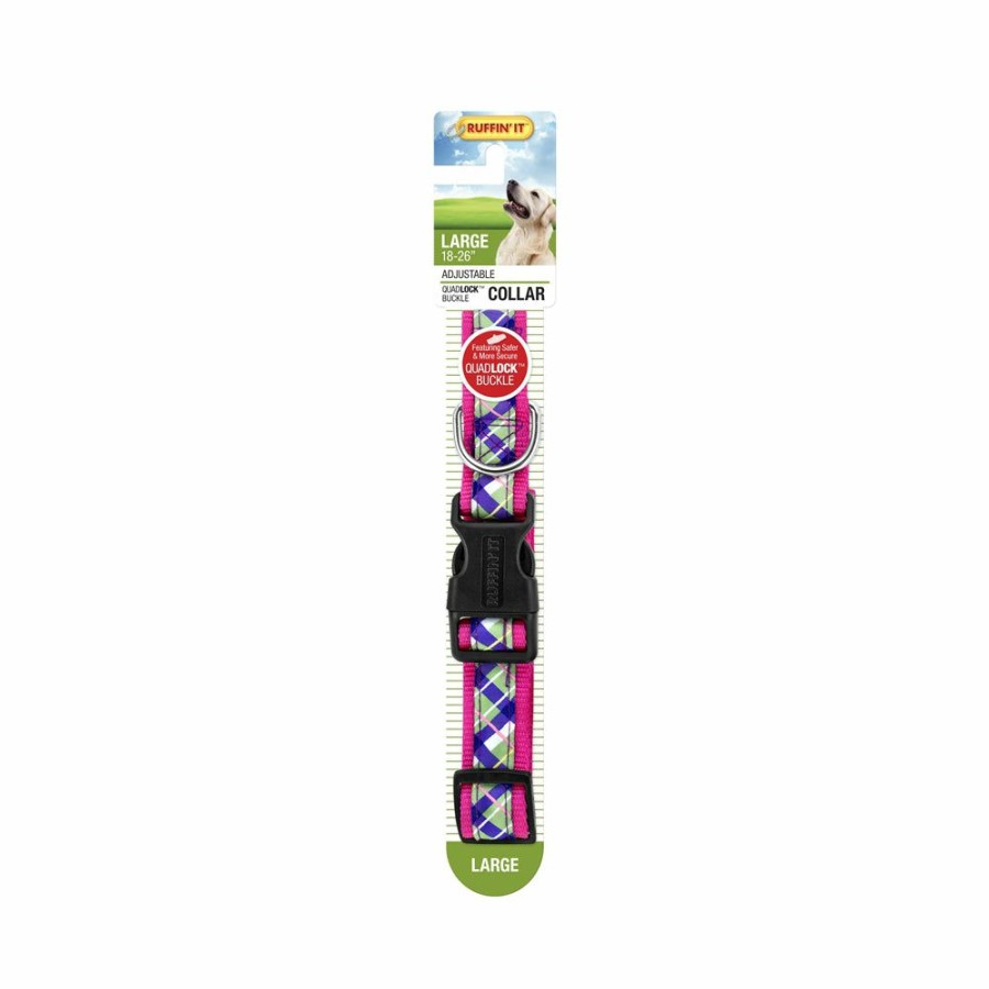 Pet Supplies * | Tendy Style Westminster Pet 7N39748 Ruffin' It Plaid Ribbon Dog Collar, Assorted C