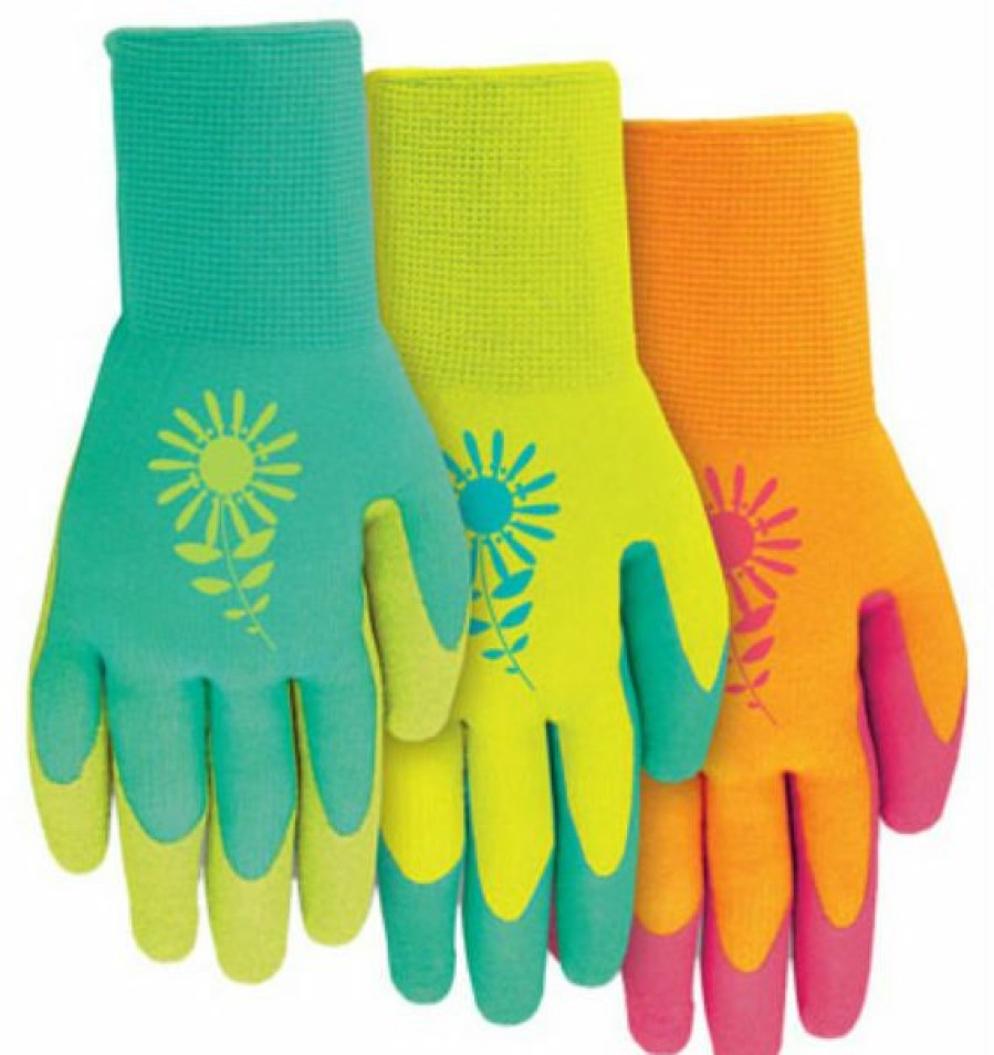 Lawn & Garden * | New Threads Midwest 66D4-S Ladies Latex Gripping Gloves, Assorted Colors, Small