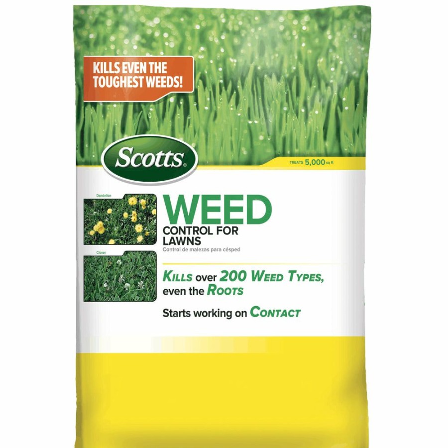 Lawn & Garden * | Large Choice Scotts 49801C Weed Control For Lawns, 5000 Sq Ft Coverage