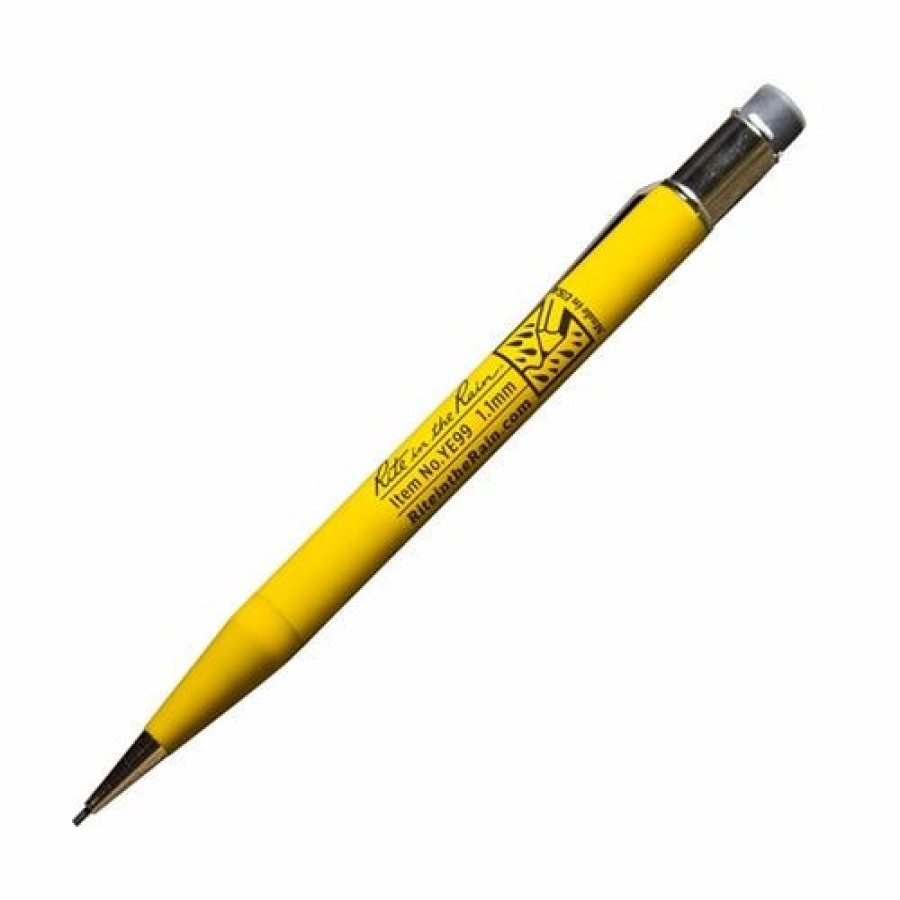 School & Office Goods * | Store Rite In The Rain Ye99 All-Weather Yellow Mechanical Pencil With Black