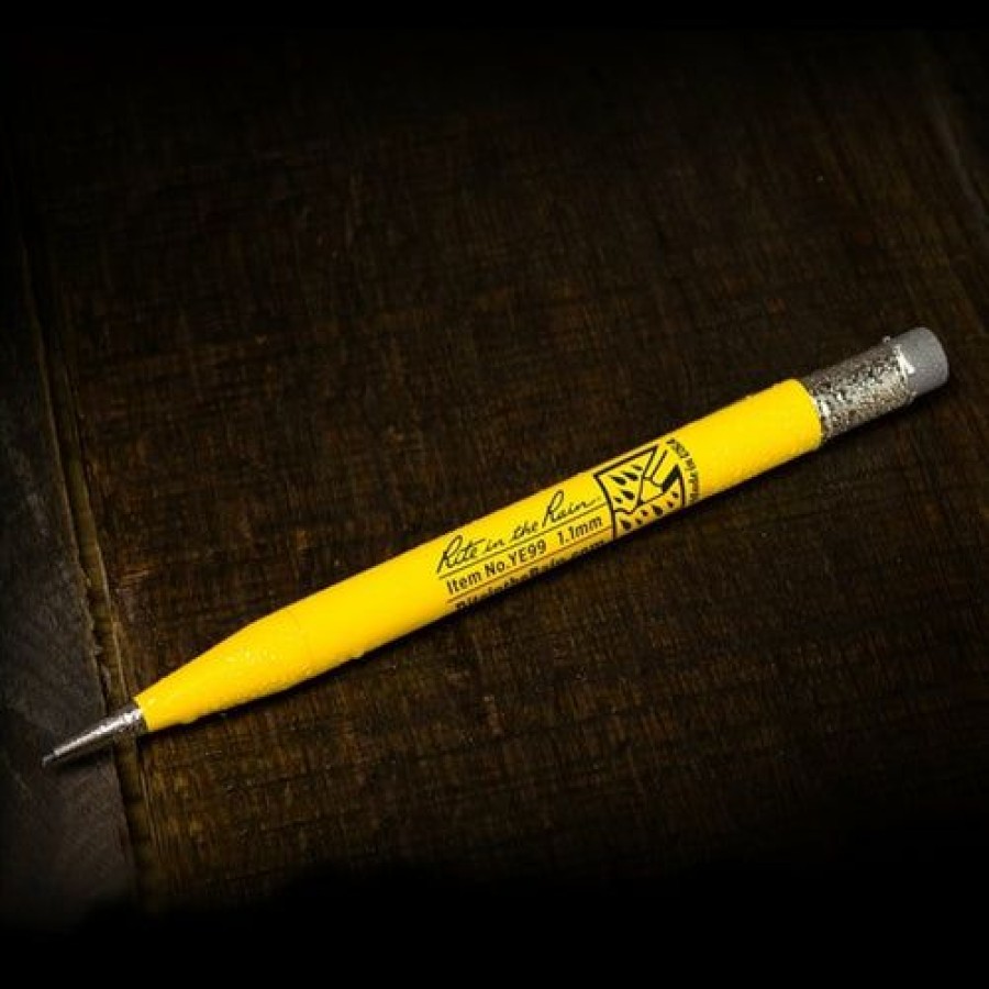 School & Office Goods * | Store Rite In The Rain Ye99 All-Weather Yellow Mechanical Pencil With Black