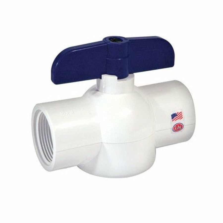 Valves * | Bargain Sale King Brothers Ebv-1500-S Pvc Ball Valve, 1-1/2