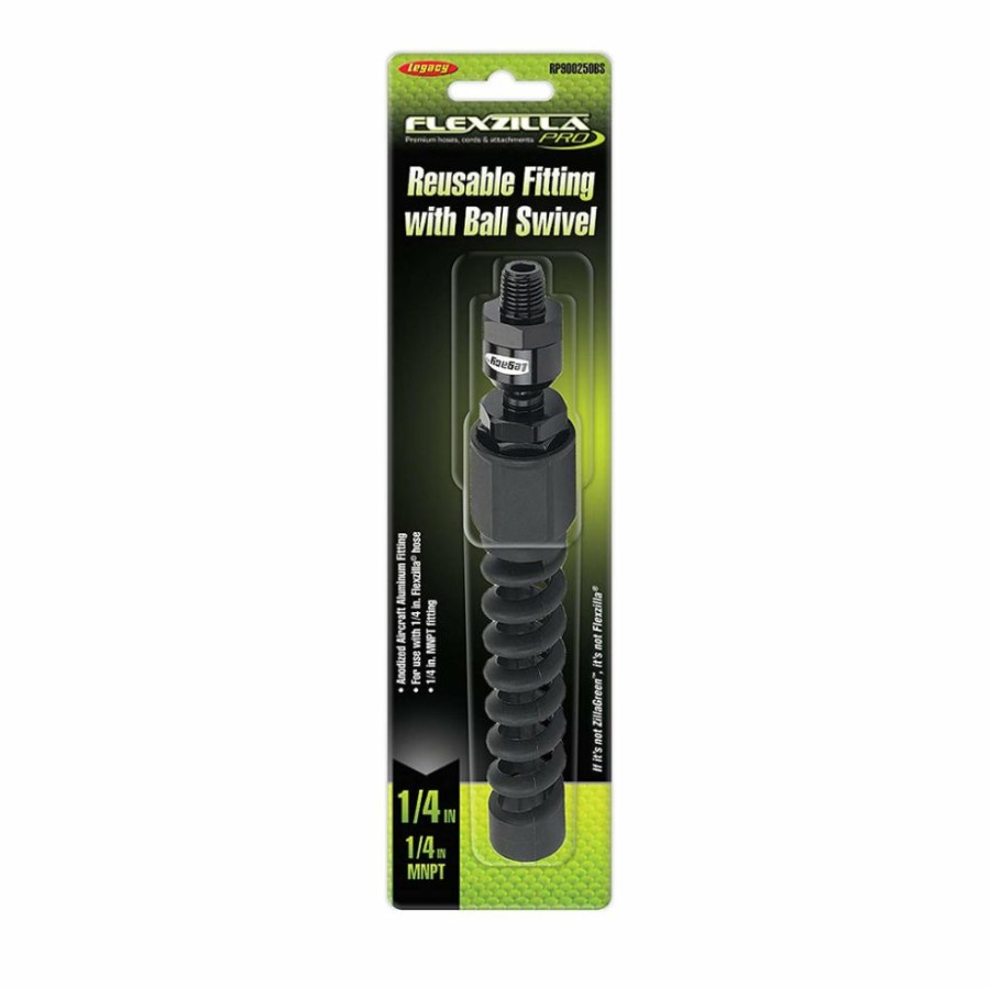 Lawn & Garden * | Best Sale Flexzilla Pro Rp900375Bs Air Hose Reusable Fitting With Ball Swivel, 3