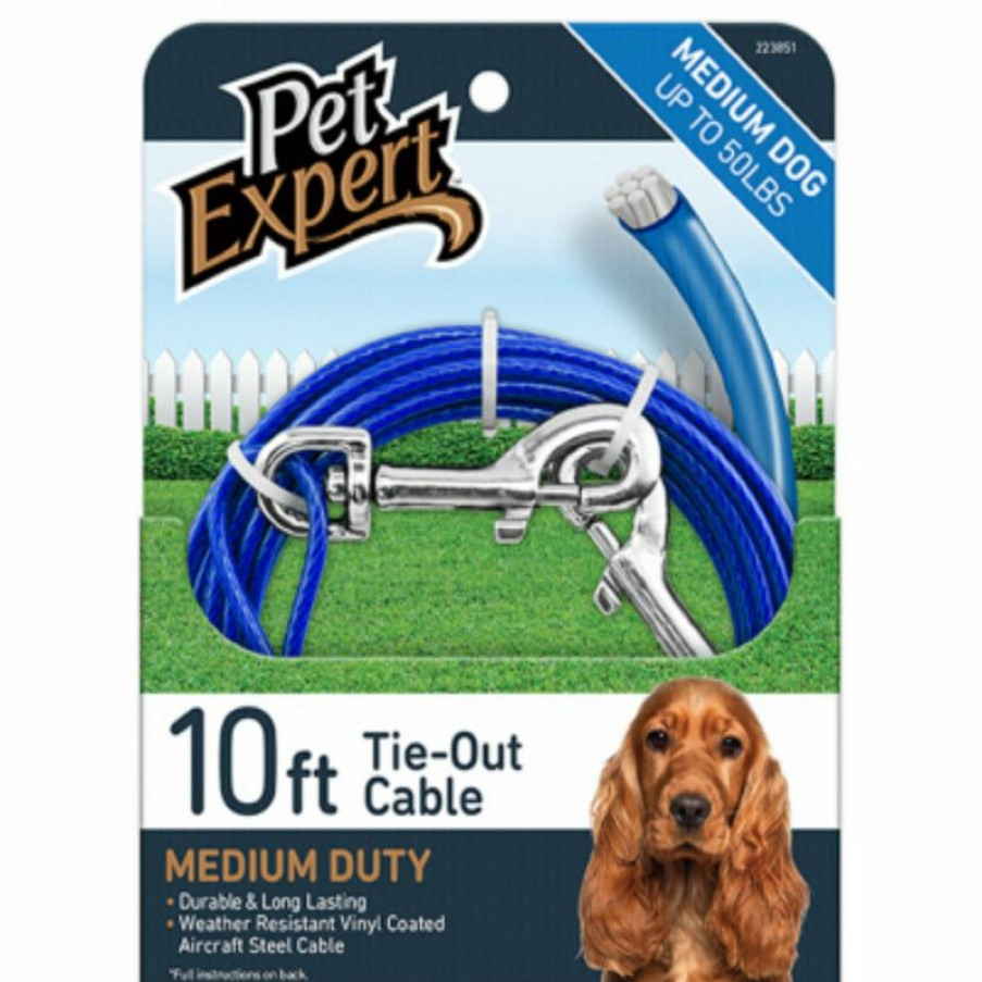 Lawn & Garden * | Official Pet Expert Pe223851 Tie Out Cable For Dogs, 920 Lbs, 10