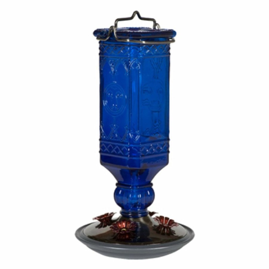 Lawn & Garden * | Best Sale Woodstream 8117-2 Hummingbird Bottle Feeder, Cobalt Blue, 16 Oz