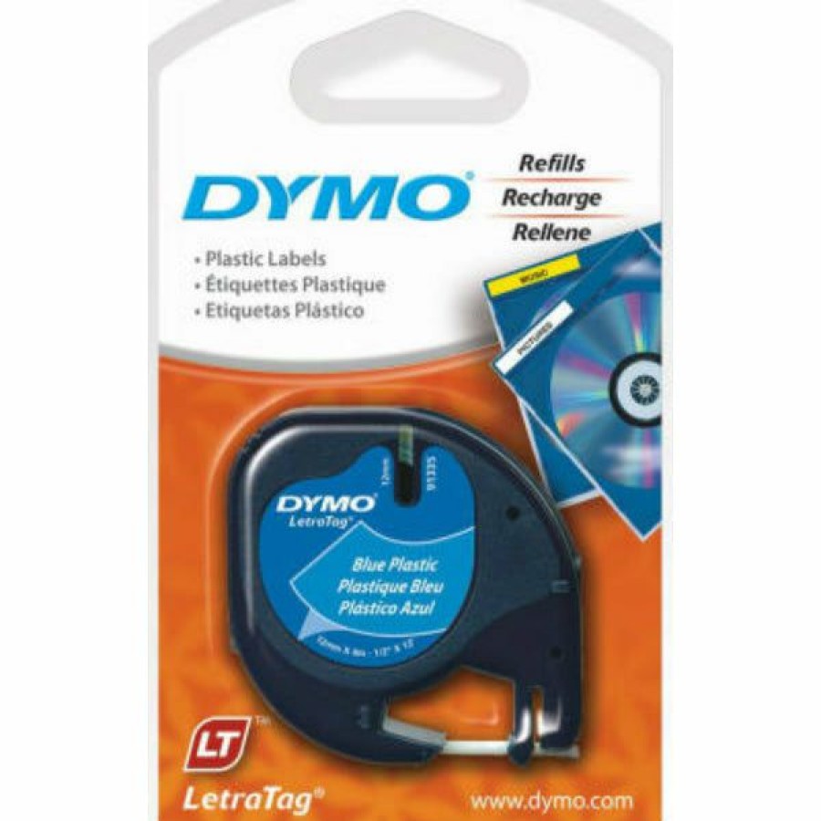 School & Office Goods * | Unique Dymo 91335 Blue Plastic Labels For Letratag Label Maker