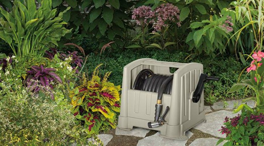 Lawn & Garden * | Top Selling Suncast Ppj100Dt Hose Hideaway Hose Reel, Holds 5/8 X 100