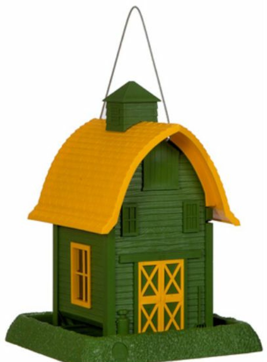 Lawn & Garden * | Good Quality North States 9096 Green Barn Birdfeeder, Holds 5 Lbs Seeds