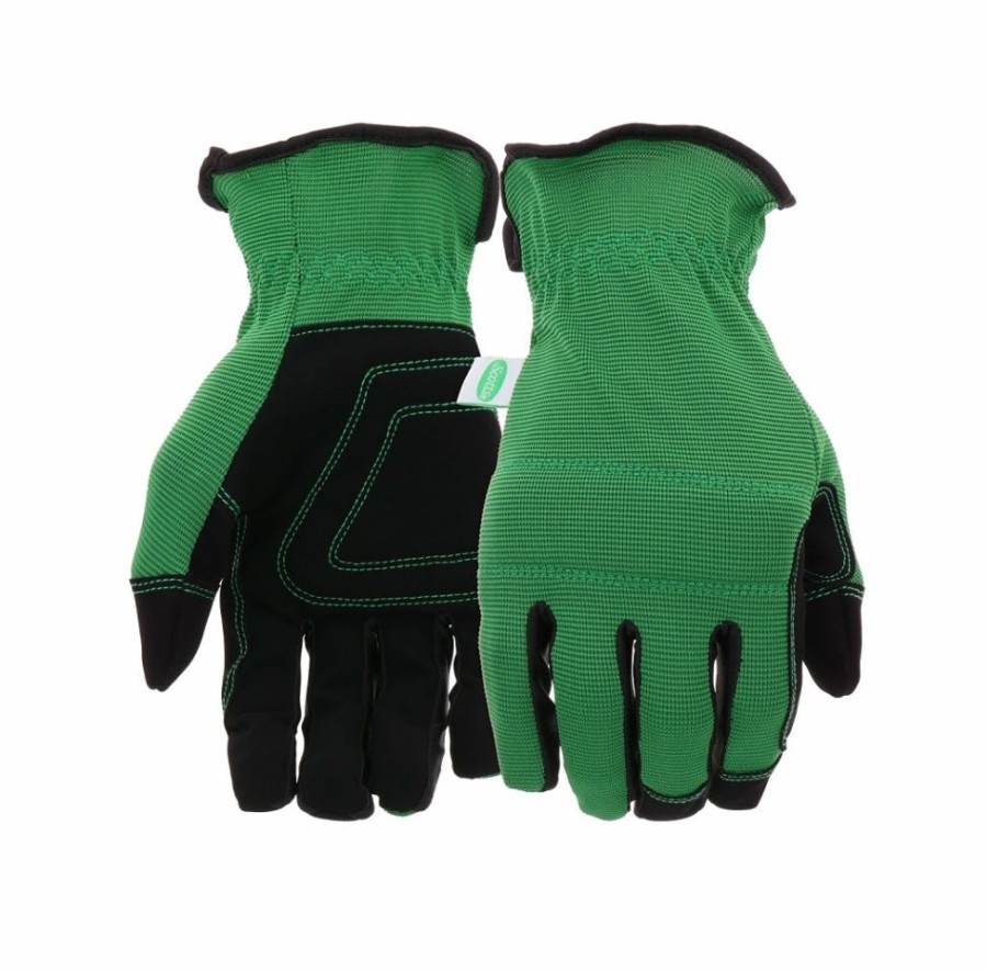 Lawn & Garden * | Sale Scotts Sc86157Gr/L Slip-On Padded Knuckle Work Gloves, Green L