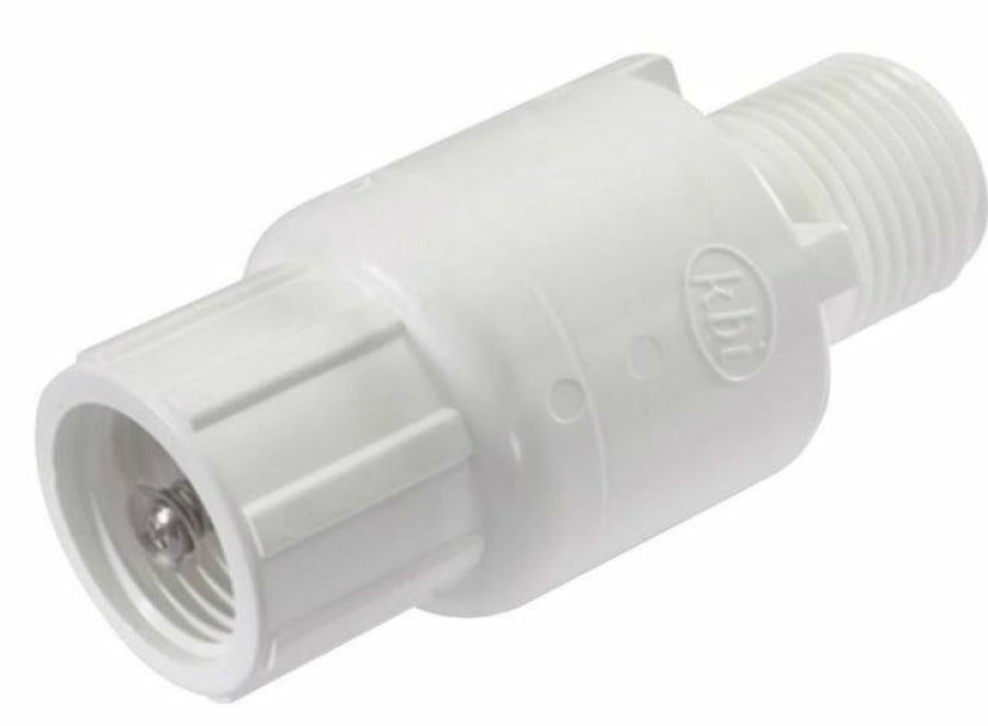 Valves * | New Threads King Brothers 1001-12/Kc1250T Pvc Spring Check Valve, 1-1/4 Fip