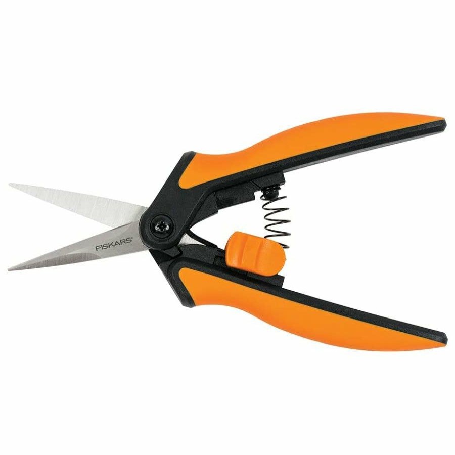 Lawn & Garden * | Top Sell Fiskars 399240-1003 Micro Tip Pruning Snips, Stainless Steel Blades