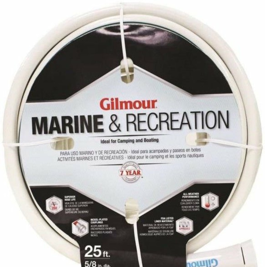 Lawn & Garden * | Top Sell Gilmour 894251-1001 Marine & Recreation Garden Hose, 5/8 X 25'