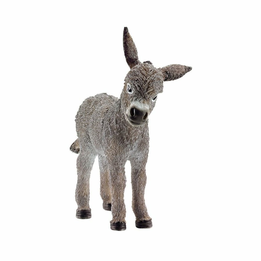 General Toys * | Top Sell Schleich 13746 Farm World Donkey Foal, Gray