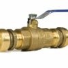 Valves * | Sale B & K 1107-065 Push On Ball Valve, 1 Inch