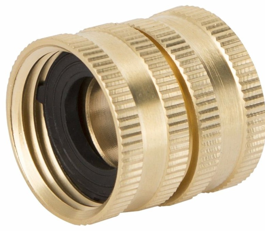 Lawn & Garden * | Shop Landscapers Select Ghadtrs-10 Double Swivel Hose Connector, Brass