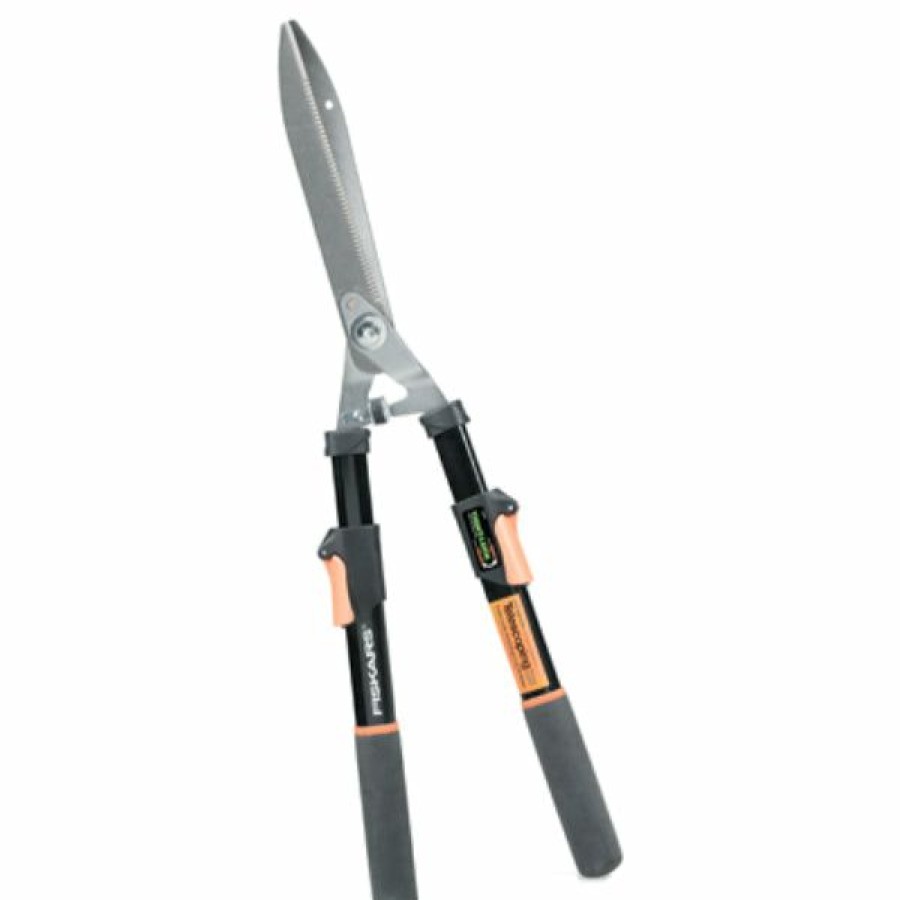 Lawn & Garden * | Official Fiskars 91696935J Power-Lever Extendable Hedge Shears, 25 -33