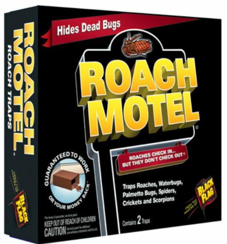 Lawn & Garden * | Unique Black Flag Hg-11020 Roach Motel, Hides Dead Bugs, 2-Pack