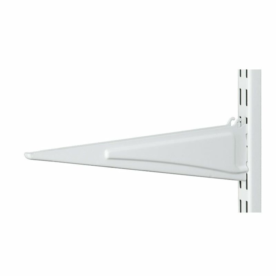 Hardware & Farm Supplies * | Tendy Style Closetmaid 386200 Shelftrack Wire Shelving Bracket, White, 10