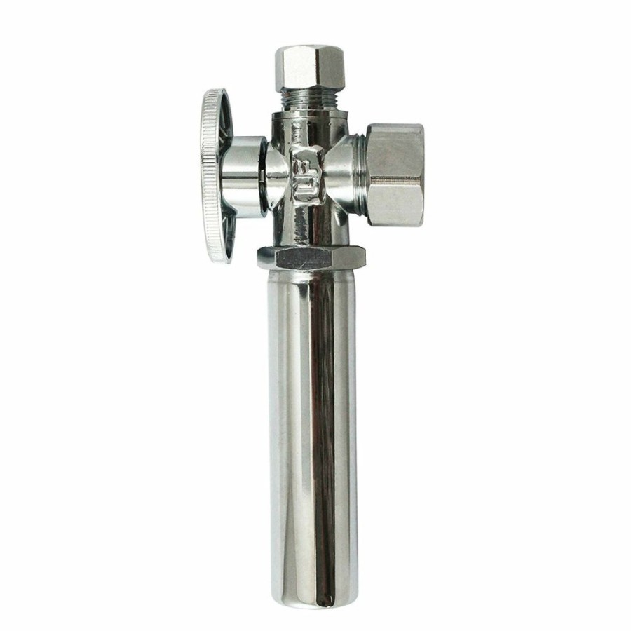 Valves * | Official Keeney K2622Whalf Quarter Turn Angle Shut-Off Valve W/Water Hammer, 5/