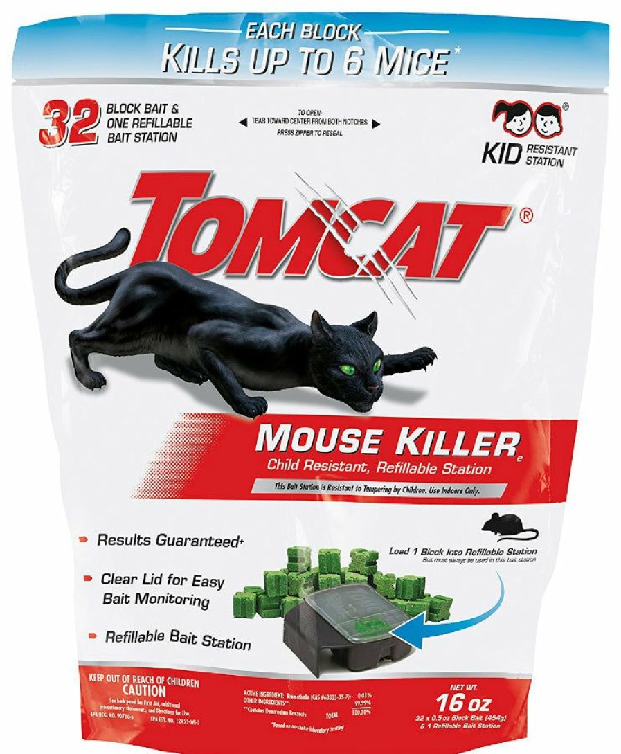 Lawn & Garden * | Top Selling Tomcat 0370810 Tier-3 Refillable Mouse Killer Bait Station