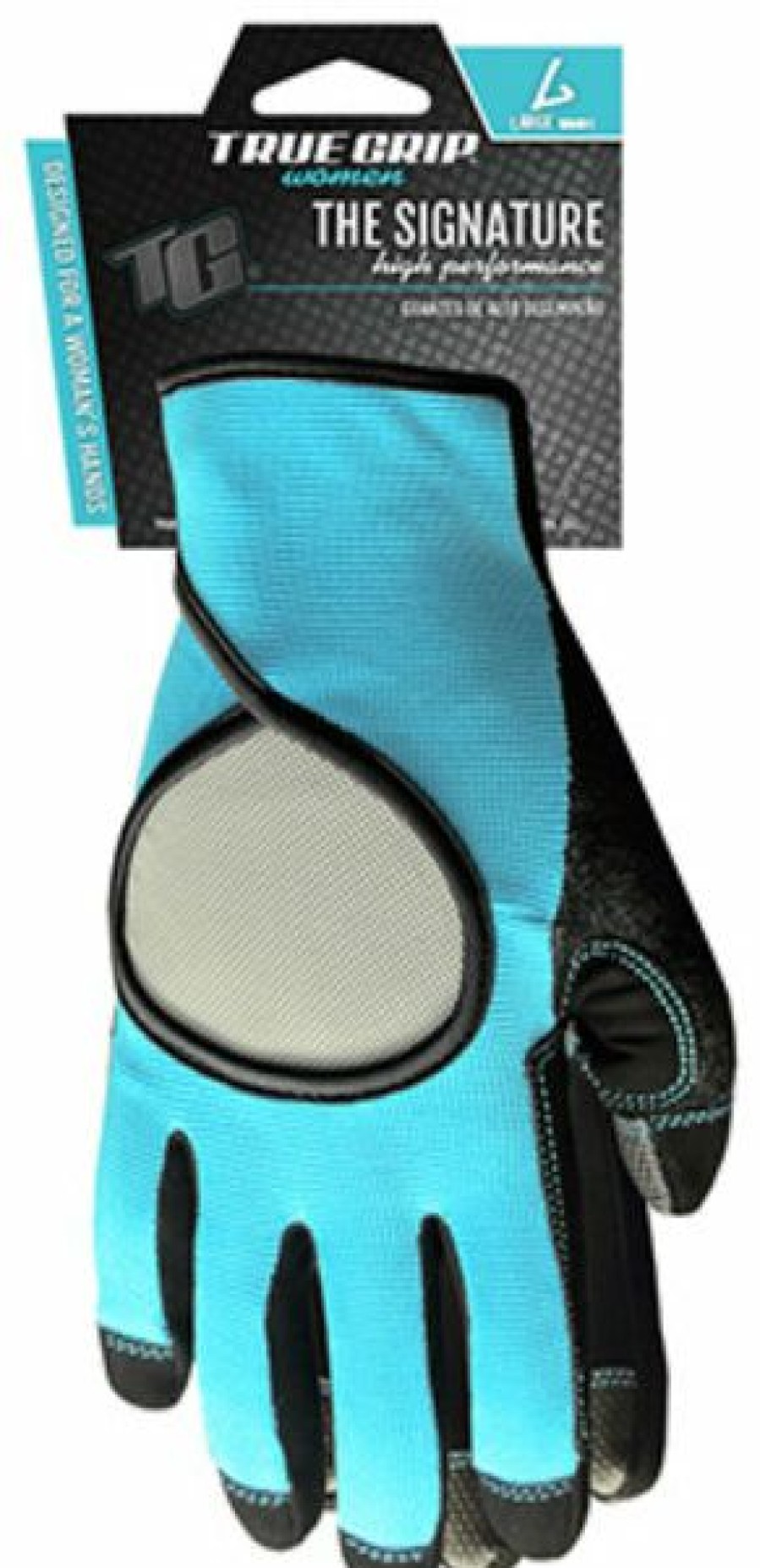 Lawn & Garden * | Discounts True Grip 9873-23 Women'S Signature Pro Glove, Teal, Large