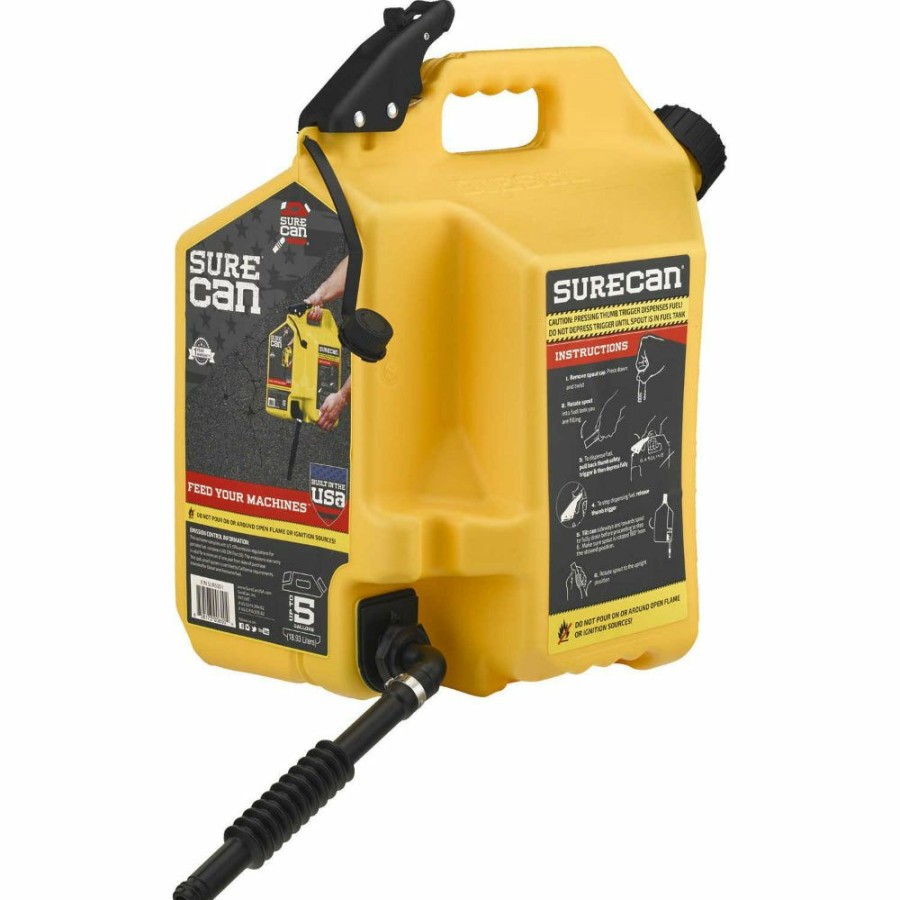 Automotive * | Shop Surecan Sur50D1 Diesel Can With Flexible Rotating Nozzle, 5 Gallon