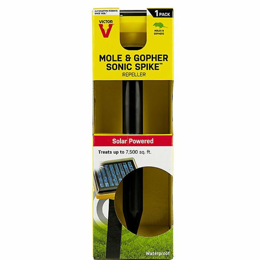 Lawn & Garden * | Limited Edition Victor M9014 Solar Powered Sonic Spike Mole & Gopher Repeller