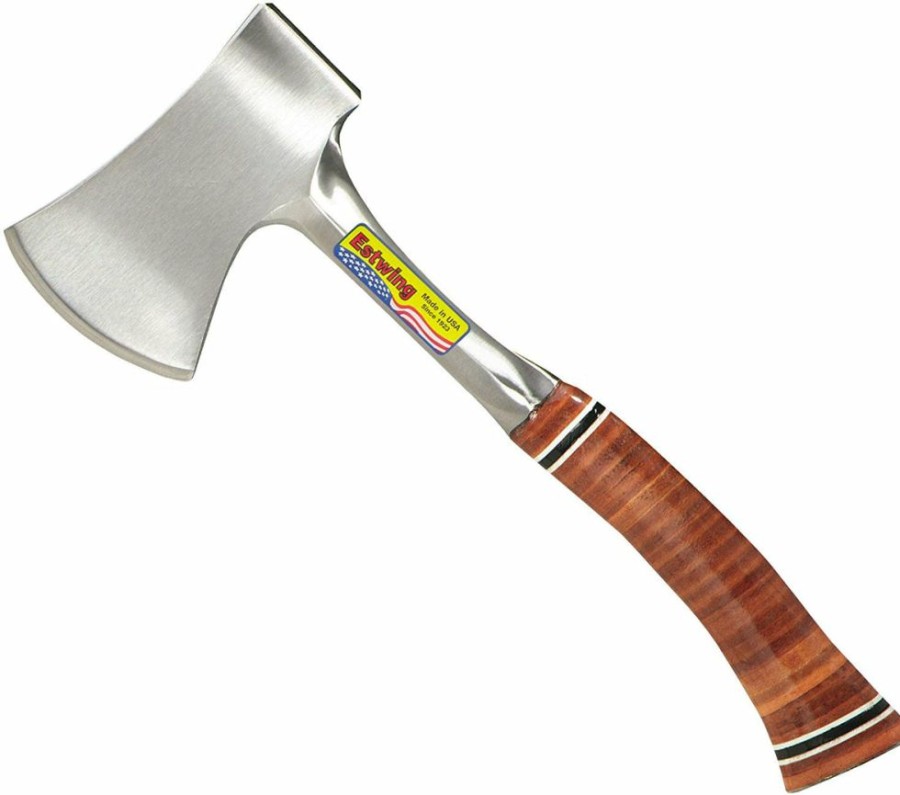 Lawn & Garden * | Bargain Sale Estwing E24A Sportsman'S Axe With Leather Grip & Nylon Sheath, 14