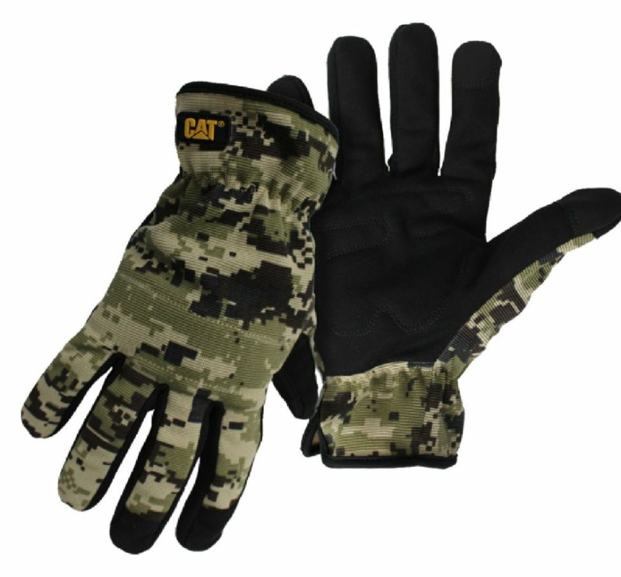 Lawn & Garden * | Top Sell Cat Cat0122702X Digital Camo Padded Palm Utility Gloves